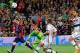 thumbnail: Barcelona's Lionel Messi, left, scores his second goal past Bayern's goalkeeper Manuel Neuer during the Champions League semifinal first leg soccer match between Barcelona and Bayern Munich at the Camp Nou stadium in Barcelona, Spain, Wednesday, May 6, 2015.  (AP Photo/Emilio Morenatti)