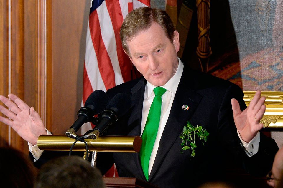 Taoiseach Enda Kenny speaks during the Friends of Ireland Luncheon at the U.S Capitol in Washington, DC. Photo: Olivier Douliery-Pool/Getty Images