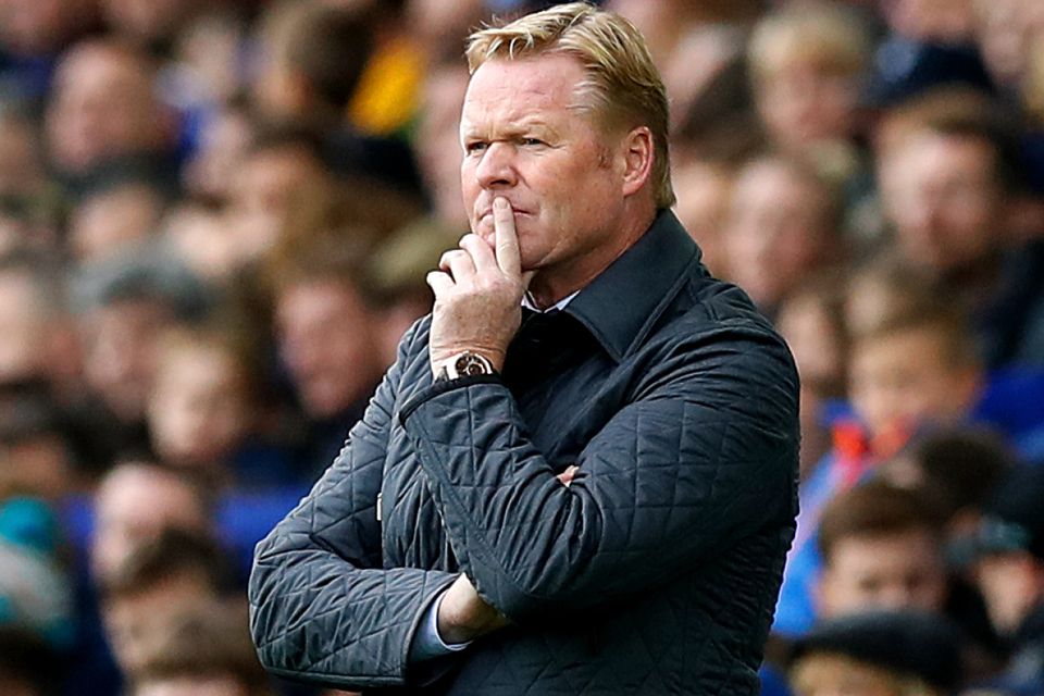 Ronald Koeman is under huge pressure at Everton