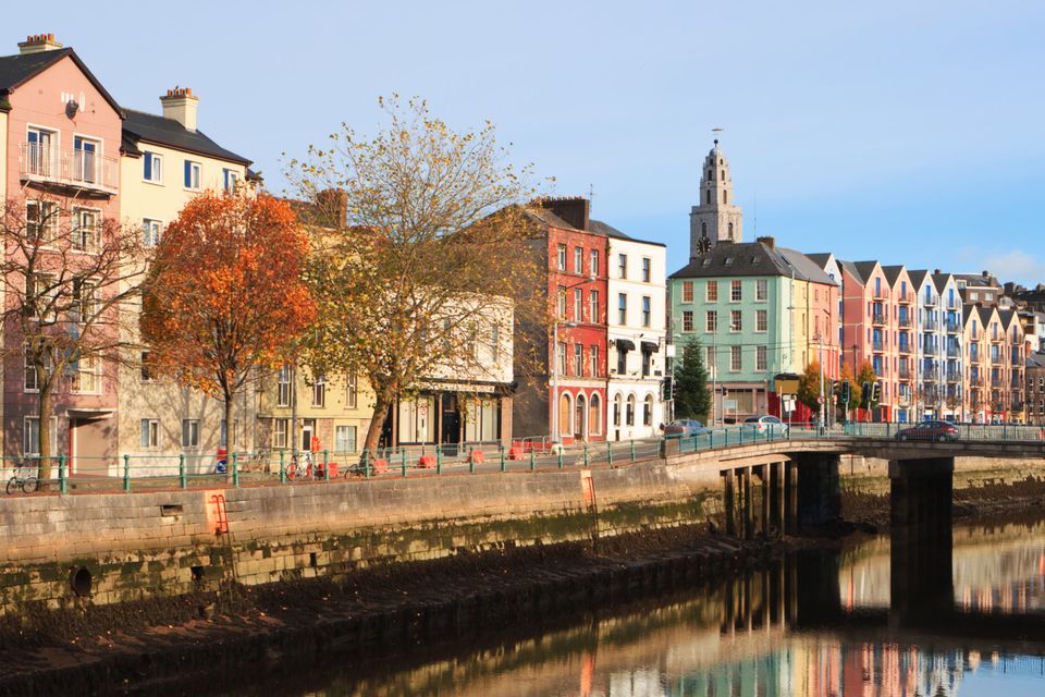St. Patrick's Quay in Cork. Stock picture