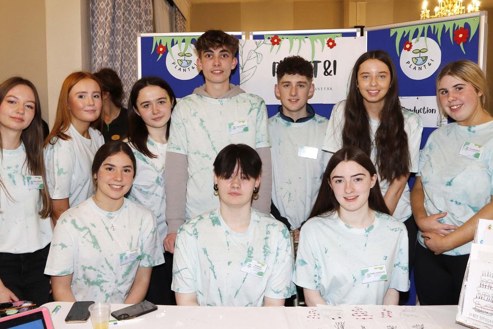 The Scoil Mhuire, Kanturk ‘Plant & I’ team that won the overall award and will represent North Cork in the national final of the 2023 Student Enterprise Programme at Croke Park in May.