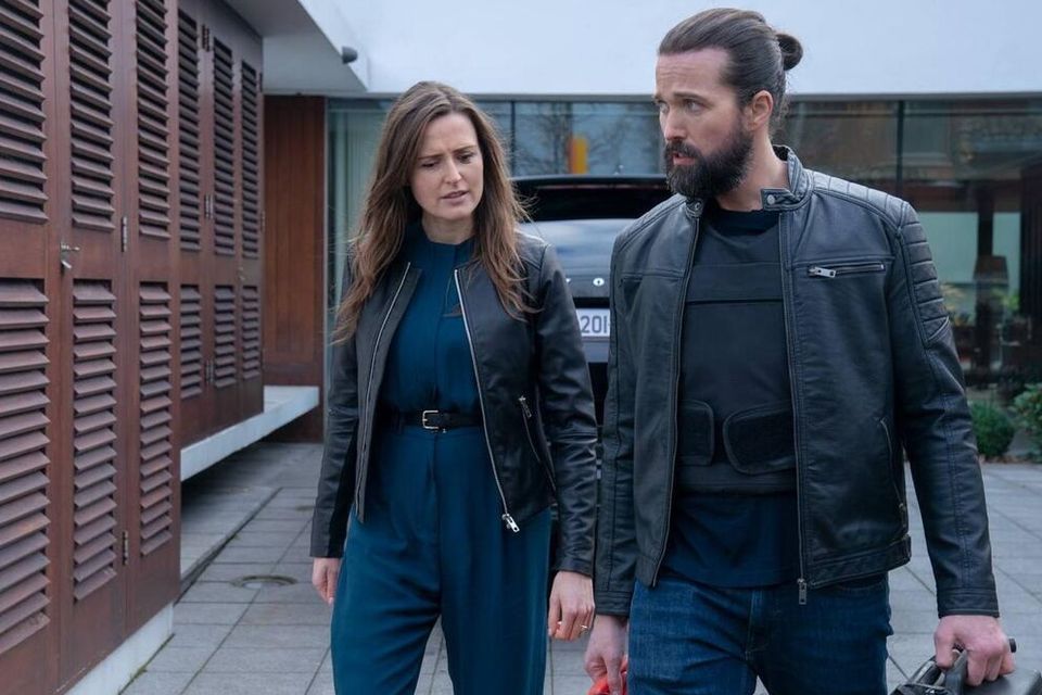Clare Dunne as Amanda and Emmett J Scanlan as Jimmy in RTÉ crime drama Kin