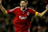 thumbnail: File photo dated 01-10-2008 of Liverpool's Steven Gerrard celebrates scoring his 100th goal for Liverpool PRESS ASSOCIATION Photo. Issue date: Friday May 15, 2015. Steven Gerrard season by season. See PA story SOCCER Season by Season. Photo credit should read Peter Byrne/PA Wire.