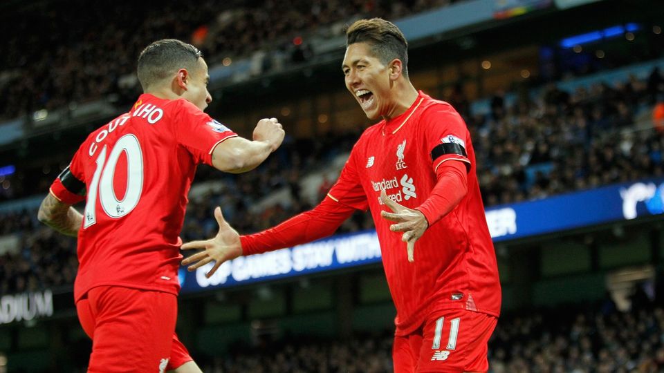 Manchester City were unable to contain Liverpool's Roberto Firmino and Philippe Coutinho