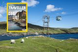 thumbnail: The Dursey Island cable car (Photo: Arthur Ward / Tourism Ireland) with National Geographic's 'Cool List' cover (inset)