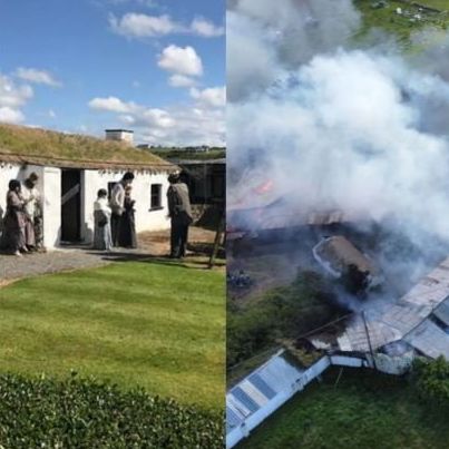 A fundraiser launched to help rebuild a popular tourism attraction in Co Donegal after it was destroyed by fire has raised over €33,000. Photos: GoFundMe