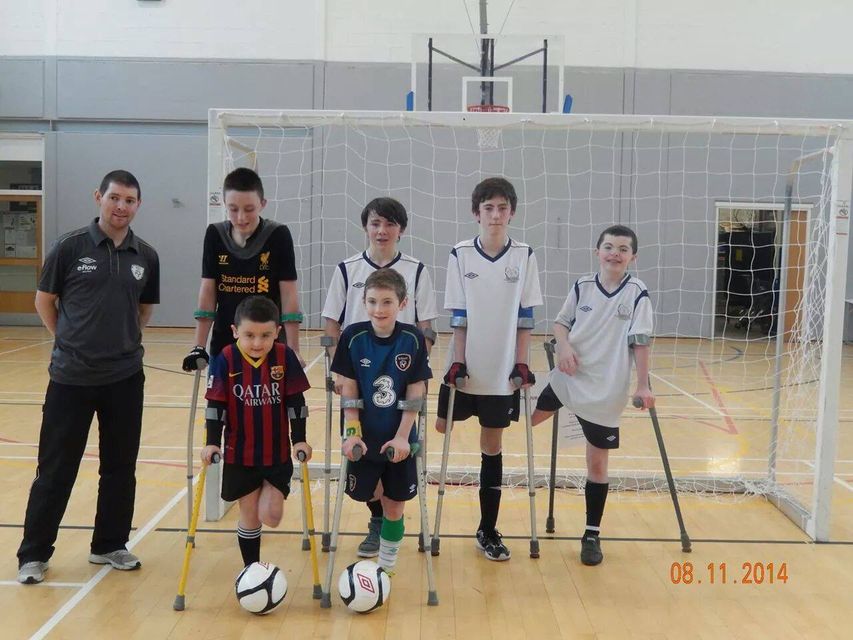 Conor (6) pictured with his teammates.