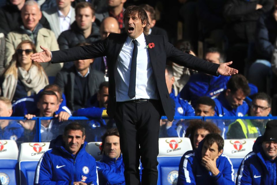 Antonio Conte is not feeling under any pressure at Chelsea