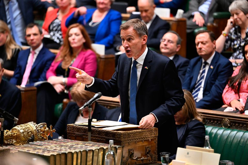 UK Treasury chief Jeremy Hunt said ‘low growth is not a surprise’  but said taxes must be cut on work and business. Photo: UK parliament/Jessica Taylor