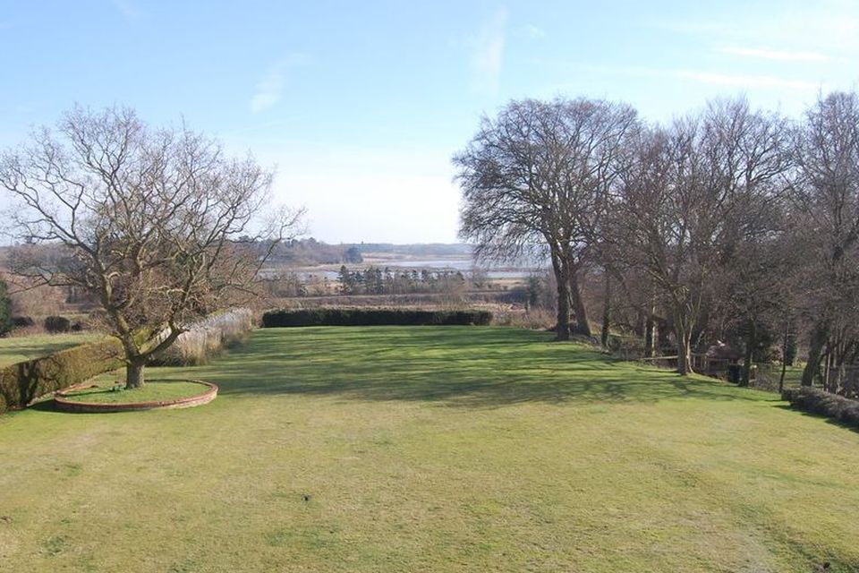 The house has enviable views of the River Deben, along the banks of which Keane walks his dogs daily.