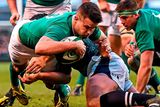 thumbnail: Conor Murray scores Ireland’s third try in the win over Scotland at the Aviva Stadium yesterday. Photo: Ramsey Cardy