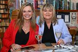 thumbnail: Ciara Monahan and Dee Johnson at the launch of Susan McGovern's latest book 'The She Team Does Lockdown' held in Roe River Books. Photo by Ken Finegan/Newspics Photography