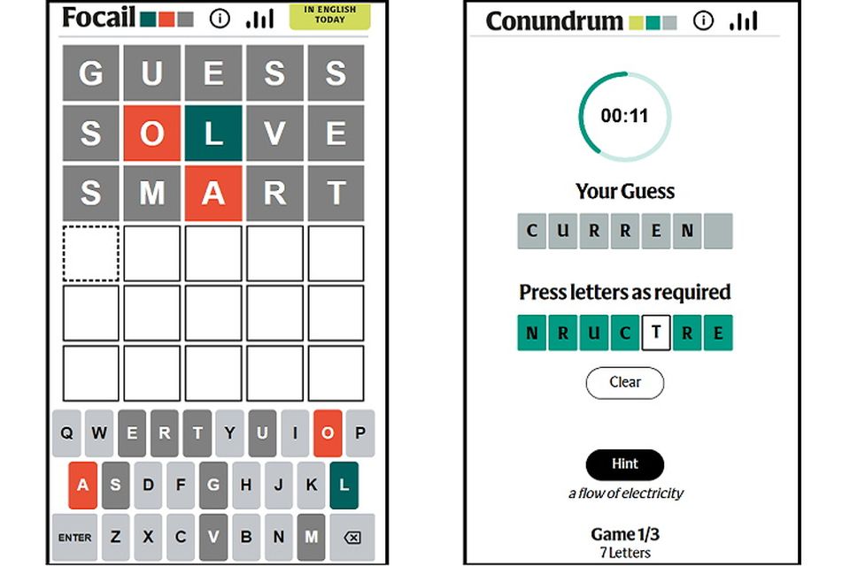 Introducing Focail and Conundrum: Your Daily Brain-Boosting Word Puzzles!