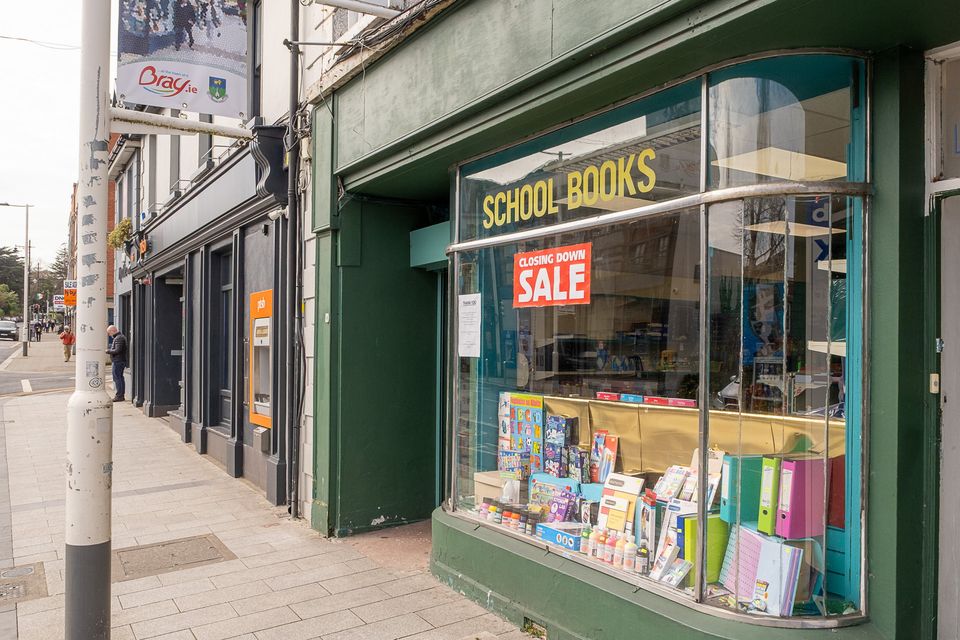 Michael Doherty School Supplies store on Bray's Main Street. Photo: Leigh Anderson