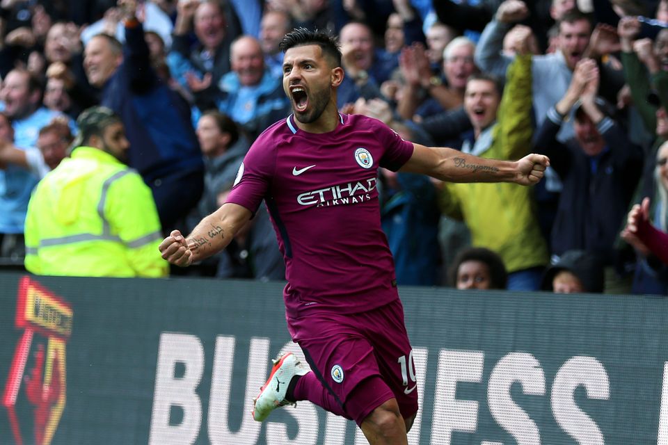 Sergio Aguero and Manchester City were terrific at Watford on Saturday