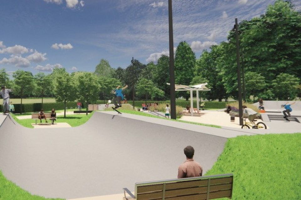 A design for the skateboard park in Rosbercon, New Ross. 