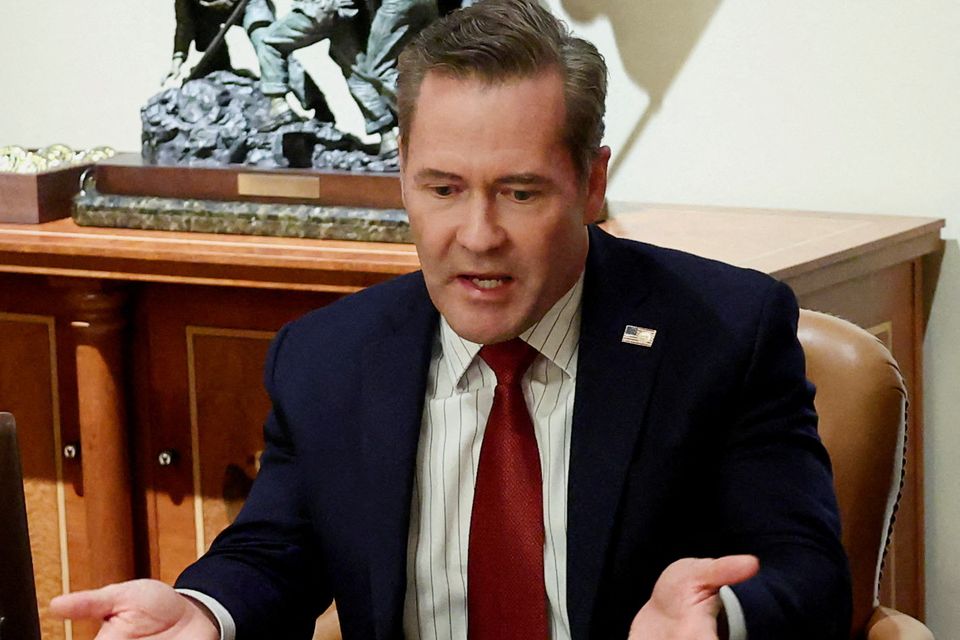 US National Security Advisor Mike Waltz. REUTERS/Evelyn Hockstein/File Photo