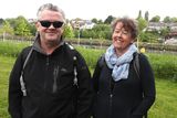 thumbnail: Ivor Lynch and Geraldine Mulholland supporting Sundayâ€™s walk.