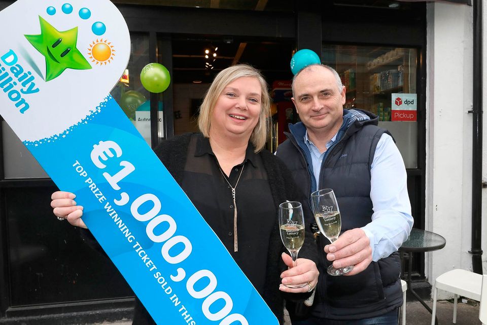 Shop owners John and Paula Ormsby sold winning ticket