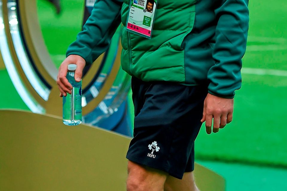 4 October 2015; Ireland's Jared Payne walks the pitch before the game. 2015 Rugby World Cup, Pool D, Ireland v Italy, Olympic Stadium, Stratford, London, England. Picture credit: Brendan Moran / SPORTSFILE