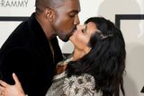 thumbnail: Kanye West and Kim Kardashian kiss on arrival at the 57th annual Grammy Awards in Los Angeles, California February 8, 2015