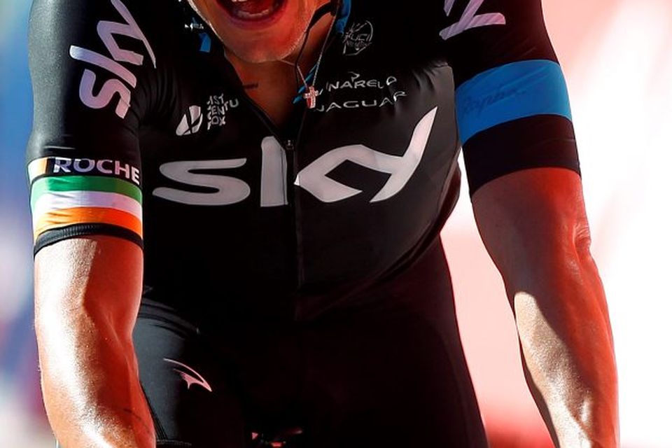 Nicolas Roche finishes third on the second stage of the Vuelta