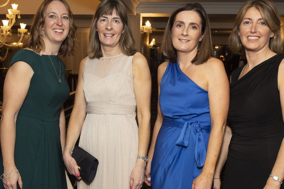 Vicky Hughes, Lorna Stephens, Mary Furney and Linda Jones attended Gorey Hockey Club's Spring Ball in the Ashdown Park Hotel on Saturday.