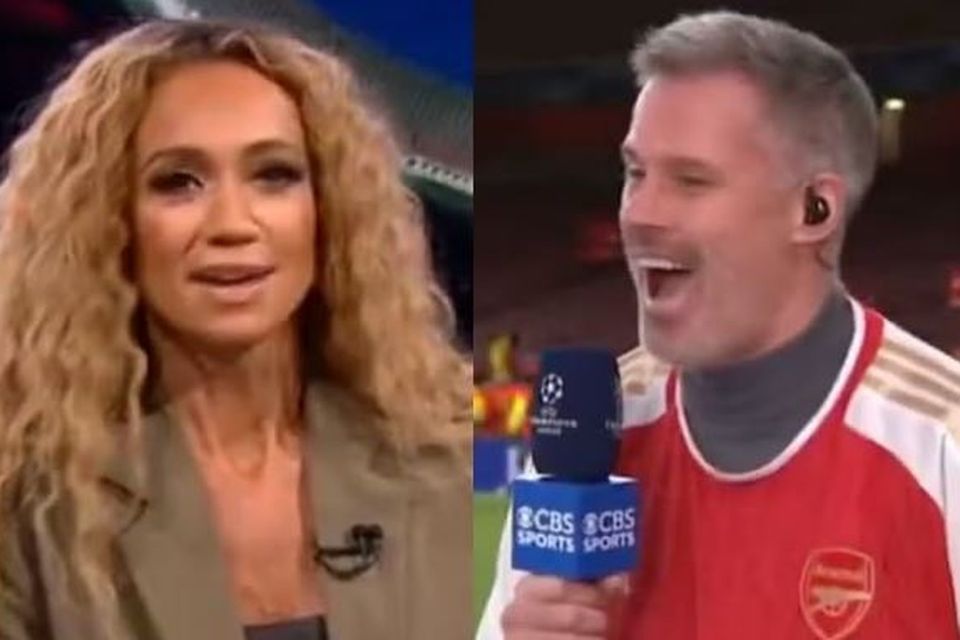 Kate Abdo and Jamie Carragher