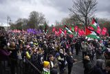 thumbnail: People during the Stand Together solidarity march in Dublin. The demonstration is taking place to show support for diversity and equality and denounce racism, hate and war. Picture date: Saturday March 2, 2024. Photo: Niall Carson.