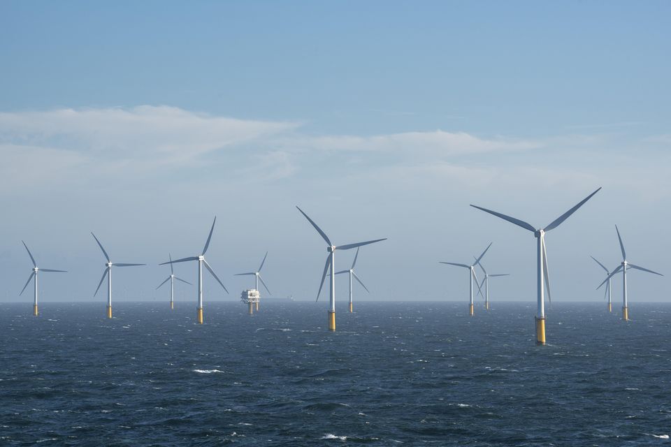 Irish wind farms generated 1,076 gigawatt-hours (GWh) of power in April. Photo: Getty