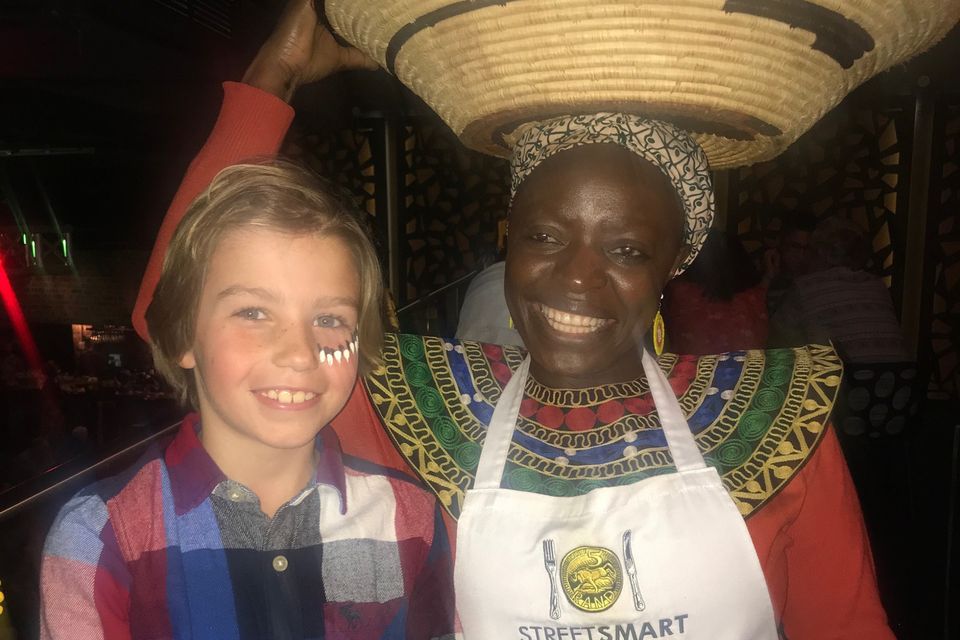 After learning drumming at Gold Restaurant, we stayed for dinner and chatted to the women who work with Streetsmart who have been helping street children in South Africa since 2005