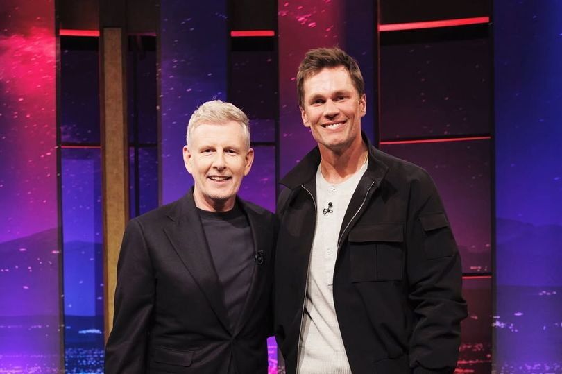 Brady with Late Late Show host Patrick Kielty on Friday night.