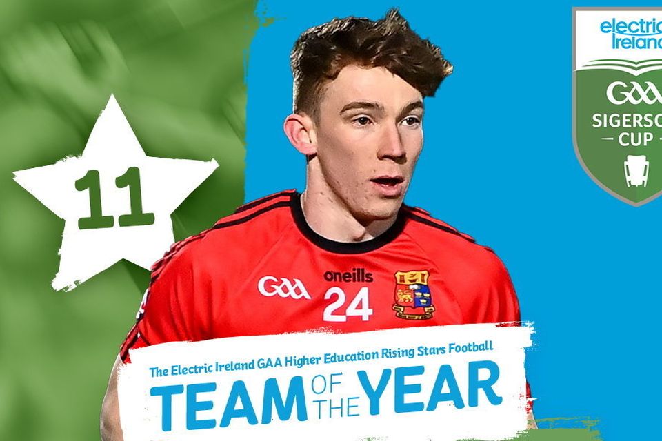 Listry and Kerry footballer Ruairi Murphy is honoured on the Rising Stars Team of the Year
