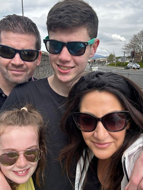 The McNally family of Paul, Nathan, Colleen and Naoise are walking in memory of their son and brother Daragh to raise funds for the Maria Goretti Foundation