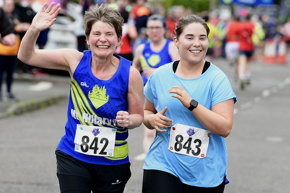 Mary and Eimear Boyce enjoying the Mount Hillary AC 5 Mile Road Race in Banteer. Picture John Tarrant