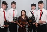 thumbnail: The Boherbue Music Group of Eoghan Moynihan, Gavin Daly, Muireann O'Hanlon, Shane Daly and Darragh Fitzpatrick took runner up place in the Co. Scór na nÓg Final. Picture John Tarrant