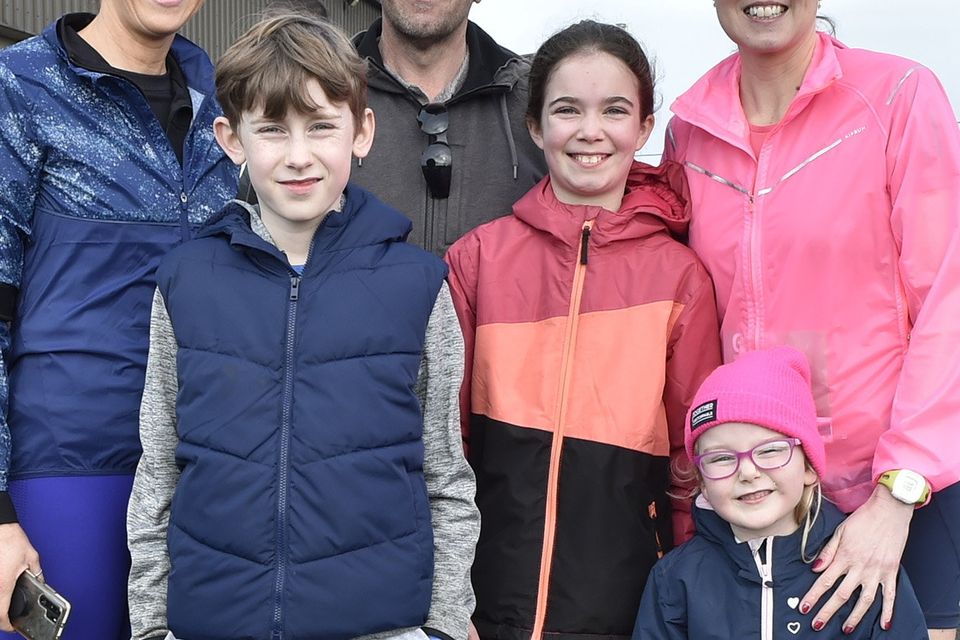 Valerie, Cameron, Graham, Caoimhe, Sophia and Anne Dagge participated in the Great Gorey Run in memory of Nicky Stafford on Sunday morning. Pic: Jim Campbell