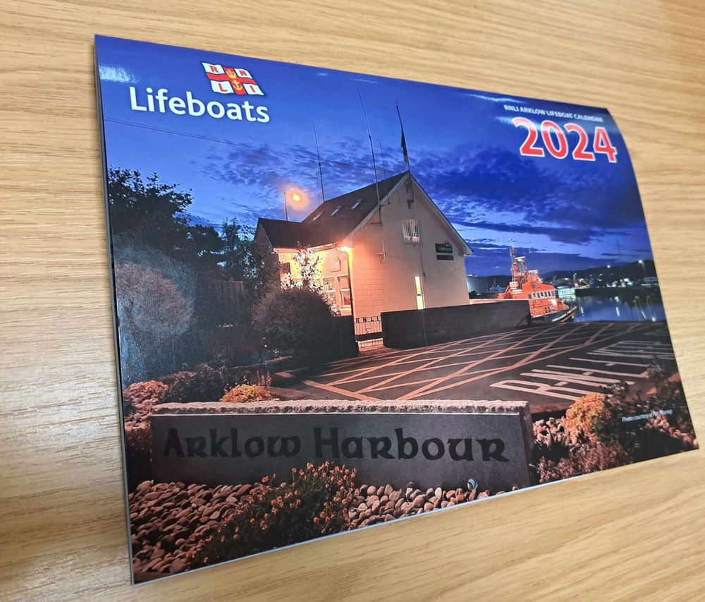 Arklow RNLI launches 2024 fundraising calendar and Christmas cards