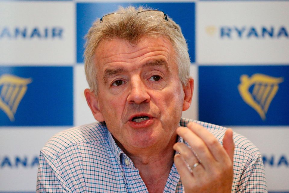 Michael O’Leary apologised to staff in his video message. Photo: PA