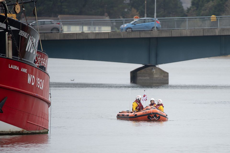 Stock image of the Wexford RNLI lifeboat in Wexford Harbour. Pic: Jim Campbell