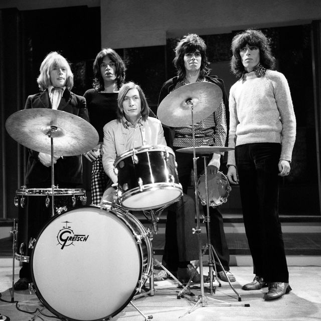 The Rolling Stones during a rehearsal for a TV show in 1968. From left: Brian Jones, Mick Jagger, Charlie Watts, Keith Richards and Bill Wyman. Photo: PA Wire