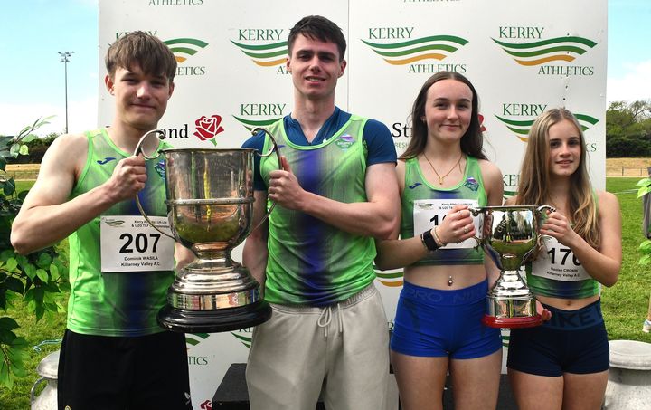 Killarney Valley AC retain Quill Cup and O’Shea Cup at Kerry Athletics Championships