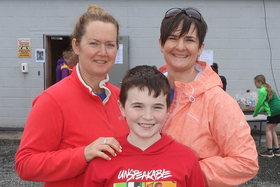 Annette Guinan, Mag O'Leary and Tom Doyle at the Stephen O'Leary Memorial 5K Fun Run/Walk in Monageer.