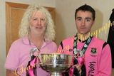 thumbnail: Mick Wallace with his late son Joe back when he played for Wexford Youths.