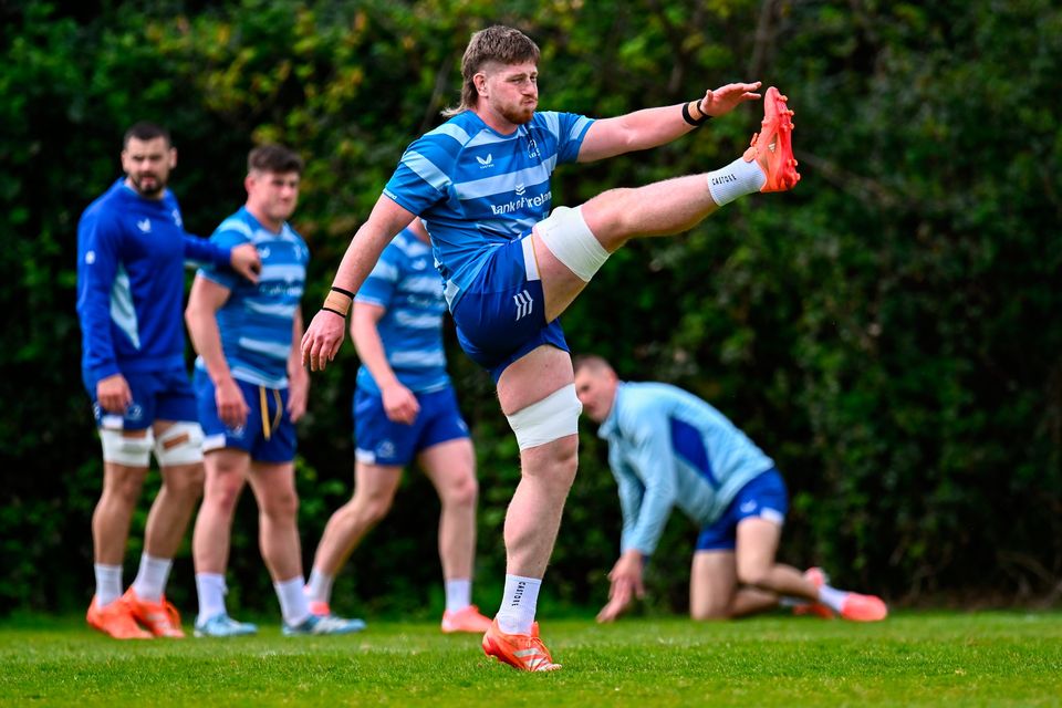Joe McCarthy has no intention of easing up as Leinster near the end of the season. Photo: Piaras Ó Mídheach/Sportsfile