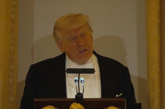 'Stand up, Rory' - Donald Trump interrupts speech to praise McIlroy as gold statue of president is erected at Miami golf course