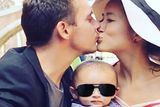 thumbnail: Jonathan Rhys Meyers with wife Mara Lane Meyers and baby son Wolf