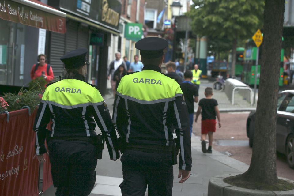 Gardaí on Talbot Street, Dublin. Many people want an increased Garda presence on the streets. Photo: Collins Photos