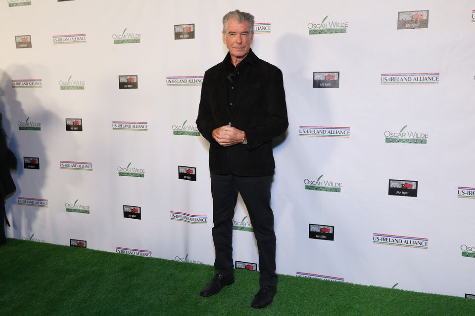 Pierce Brosnan attends US-Ireland Alliance's 2024 Oscar Wilde Awards at Bad Robot on March 07, 2024 in Santa Monica, California. (Photo by Leon Bennett/Getty Images)