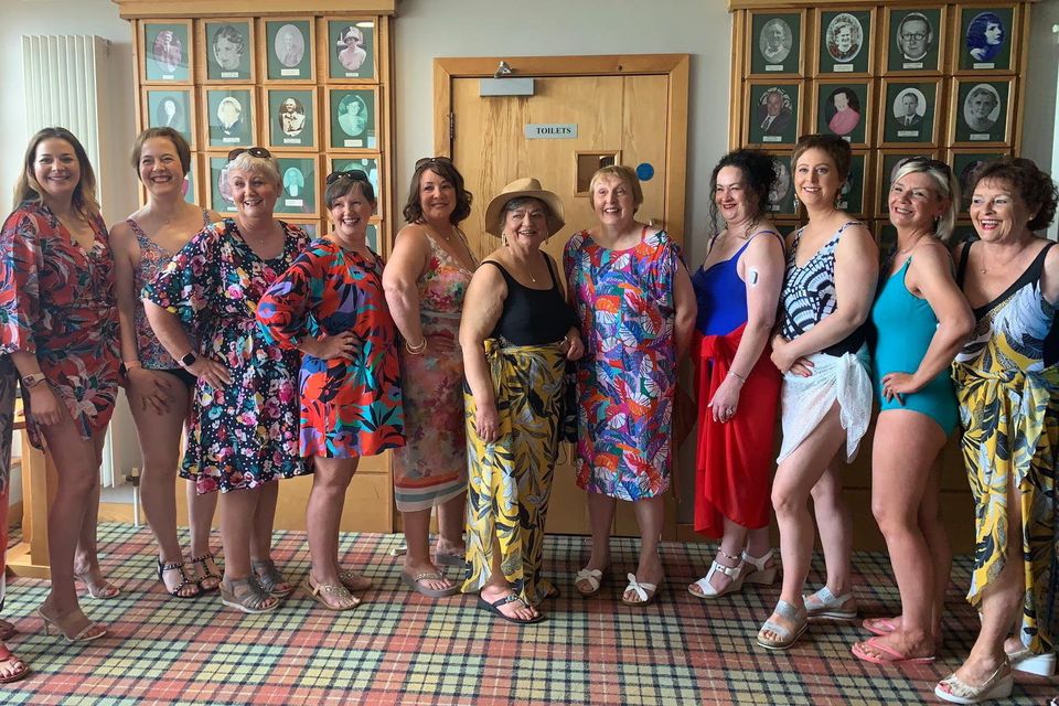Sone of the ladies who took part in last year's charity fashion show organised by Alison McCabe of Breastcare by Alison